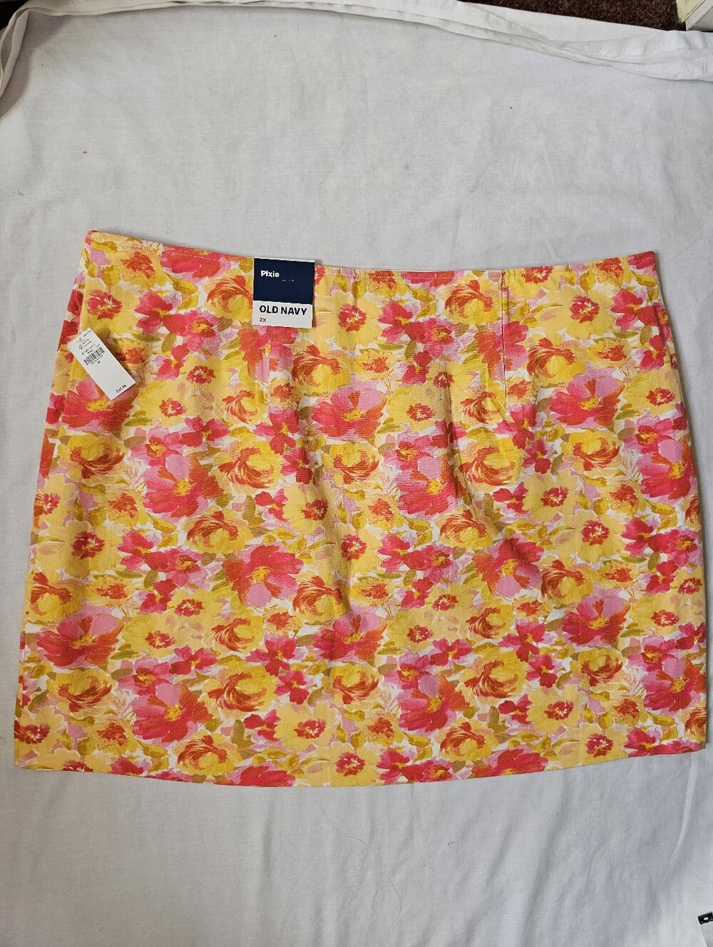 Old Navy Pixie Floral Mini Skirt NWT Size 2X Bright Summer Print - Picture 8 of 10